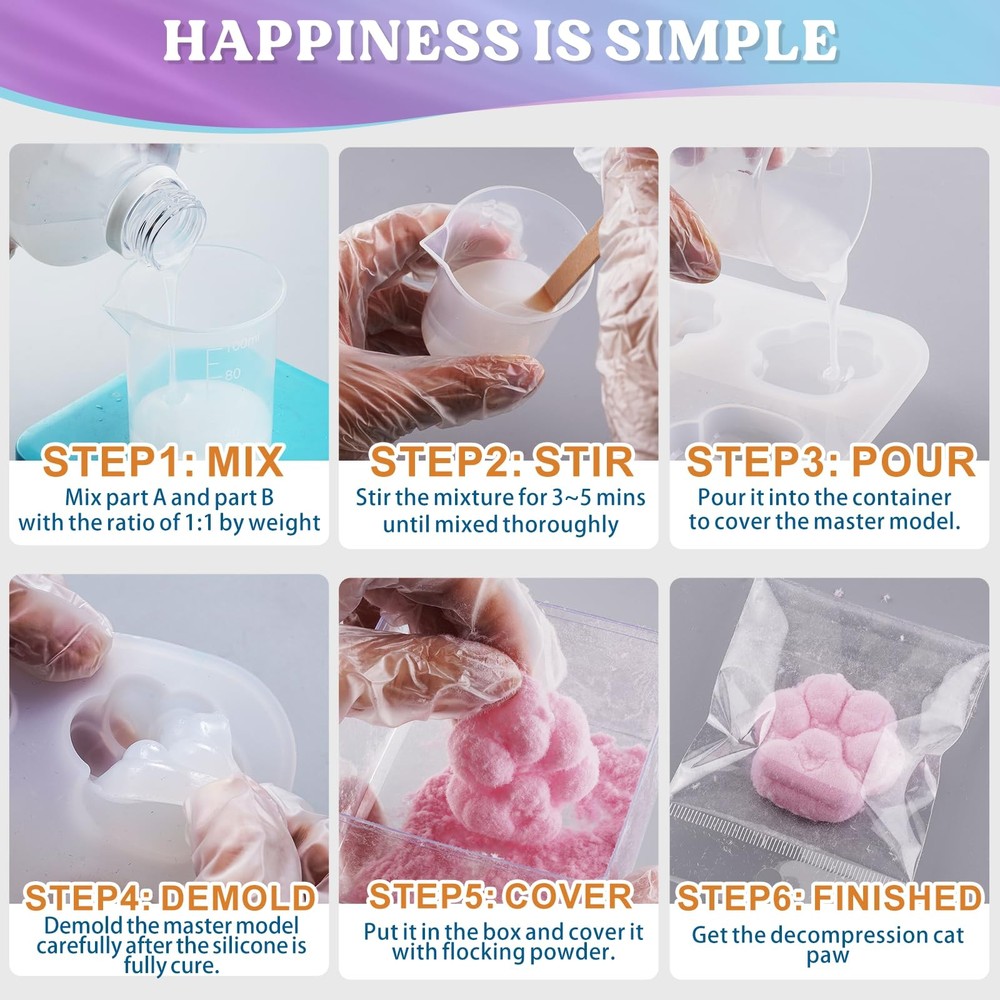 Gel for Taba Squishy Kit, 16oz Super Soft Flex Rubber for Squishy Maker, with...