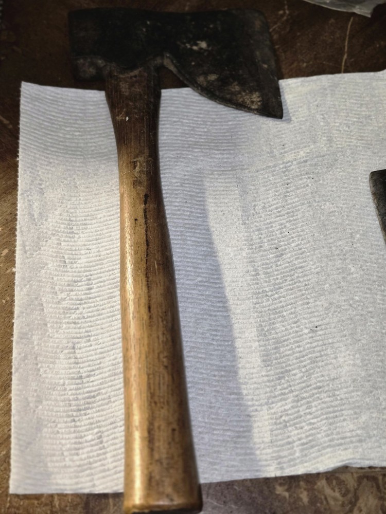 TWO UNBRANDED HATCHETS HALF AXE EXACTLY AS SHOWN READ