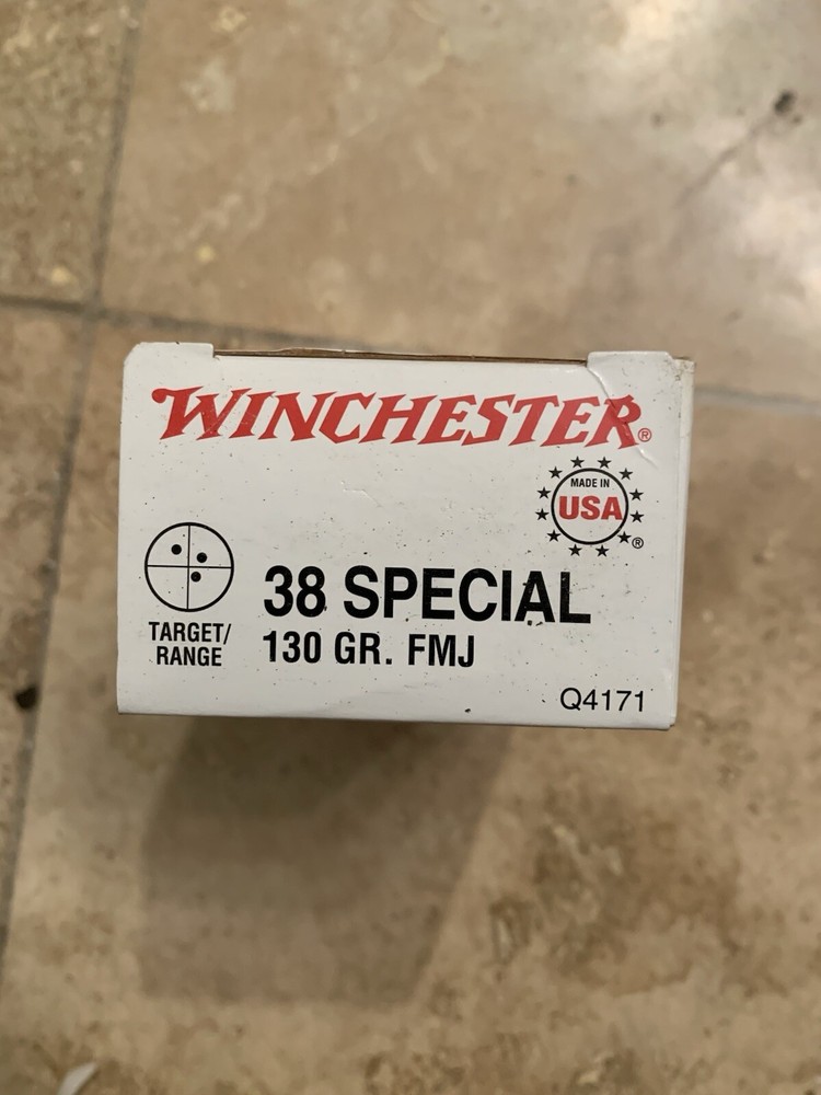 Winchester 38 Special 130 Grain Ammo Box Empty