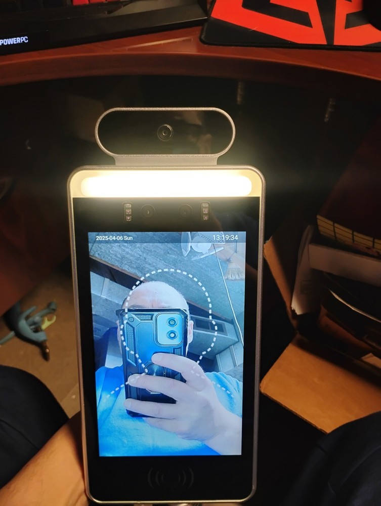 meridian kiosk temperature check screen