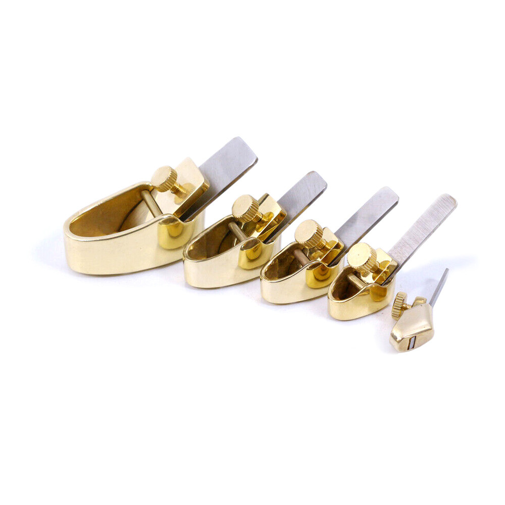 5pcs Violin Making Tools Mini Brass Planes Blade wood project Curved Bottom