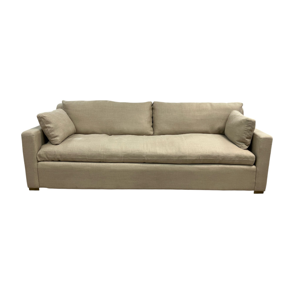 Restoration Hardware Belgian Track Arm Bench