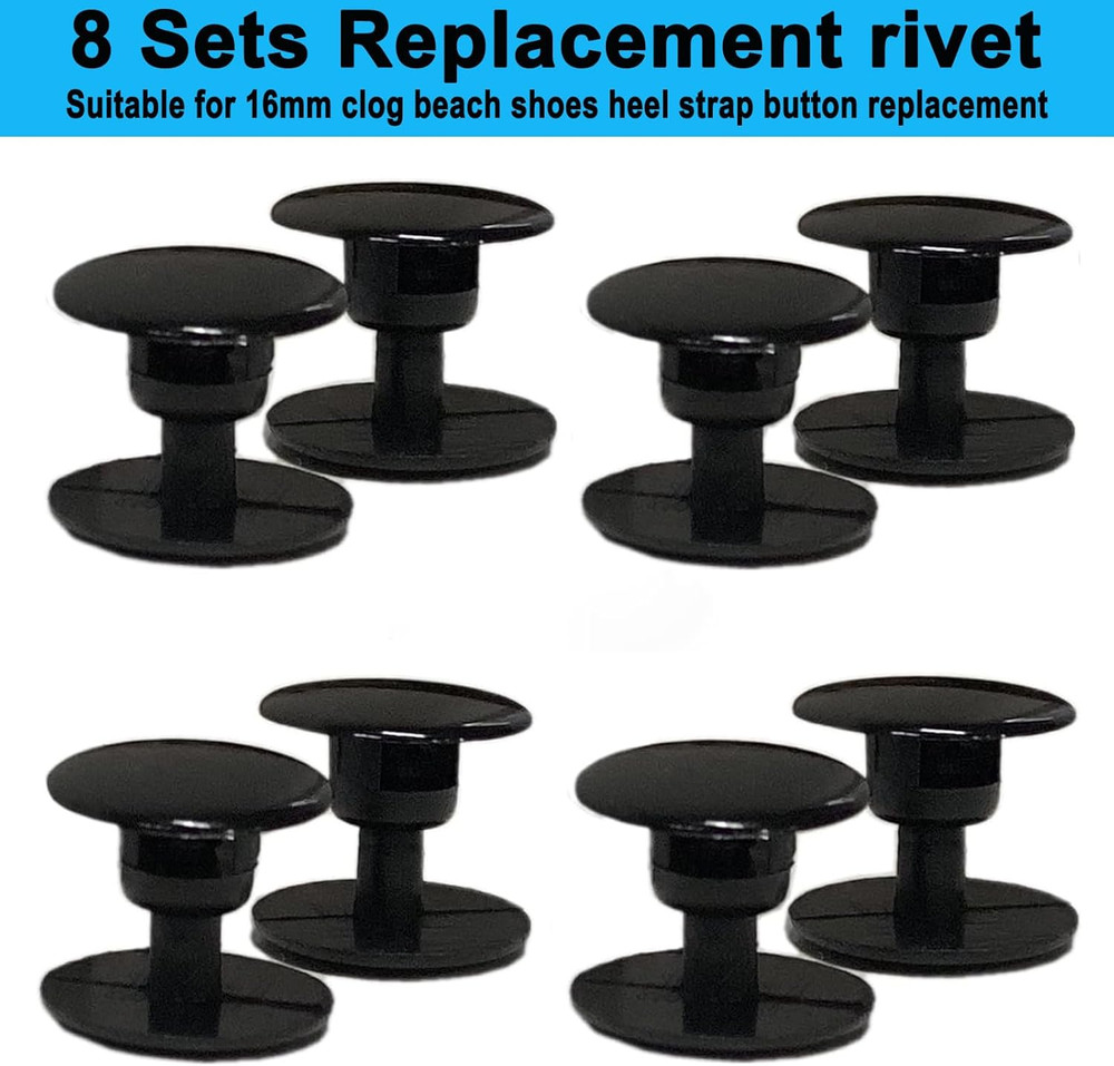 Croc Rivets Replacement Croc Buttons Strap Repair Rivets for Croc Styled Shoes