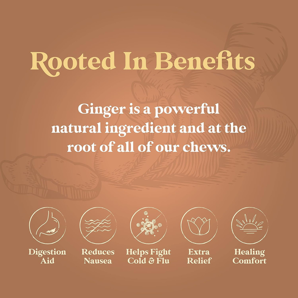Lemon Ginger Chews Candy, 1-Pound Bag