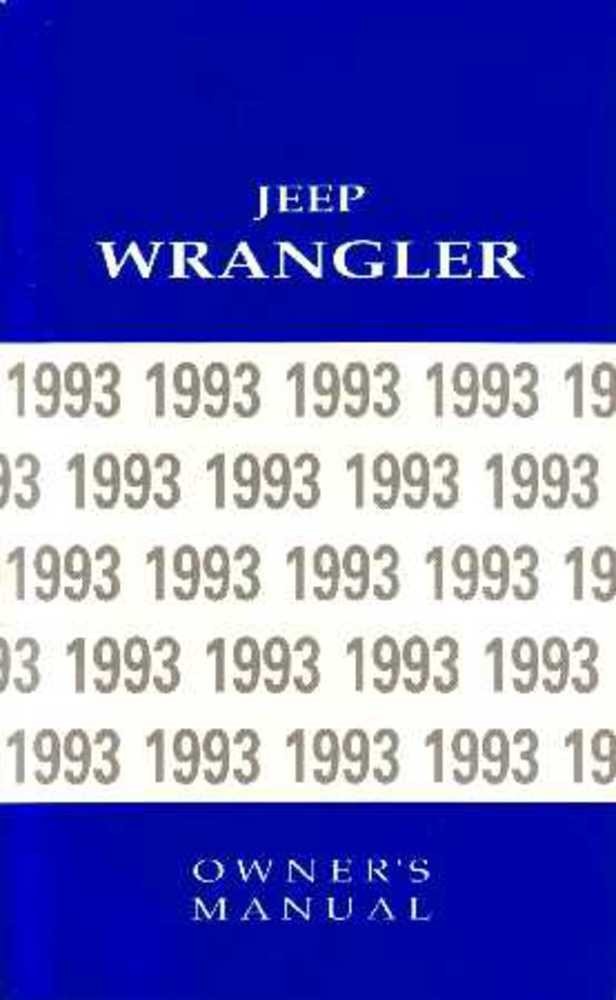 1993 Jeep Wrangler Owner's Manual
