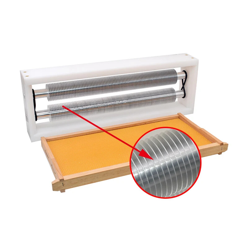 Double Roller Beekeeping Comb Honey Uncapper Uncapping Machine Frame Extractor