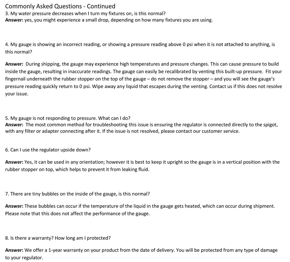 1 Piece XFITTING 3/4" Water Pressure Regulator with Gauge