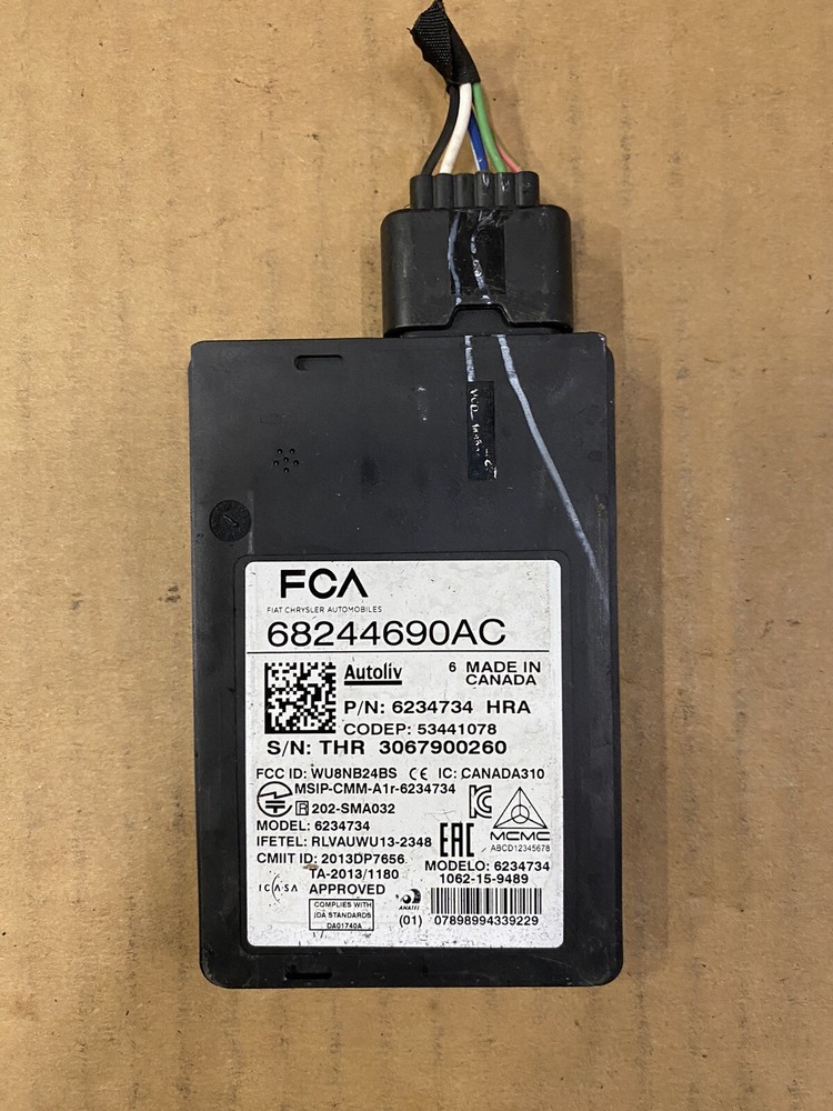 2017-21 JEEP COMPASS BLIND SPOT RADAR SENSOR CONTROL MODULE OEM 68244690AC