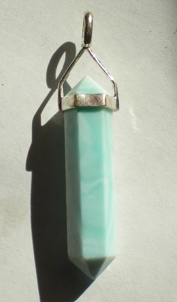 Hemimorphite Pendant - Sterling Silver  j1817