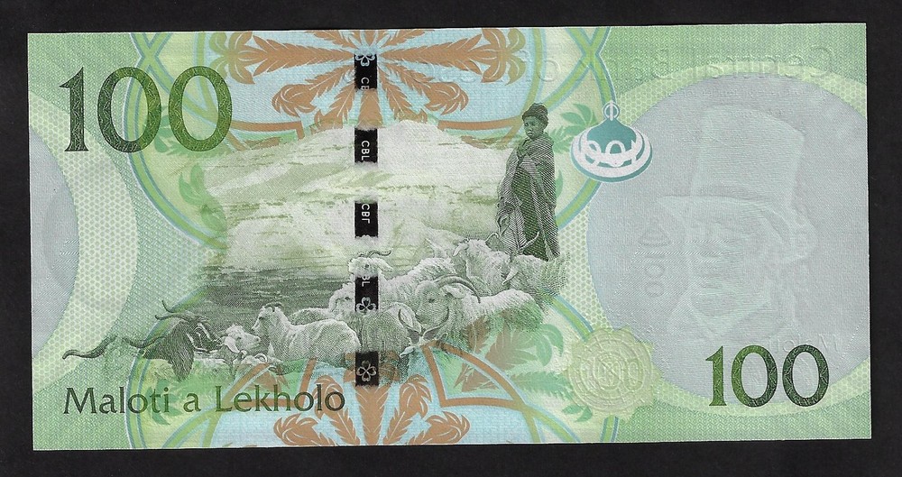 Lesotho 100 Maloti 2013 P-24b UNC