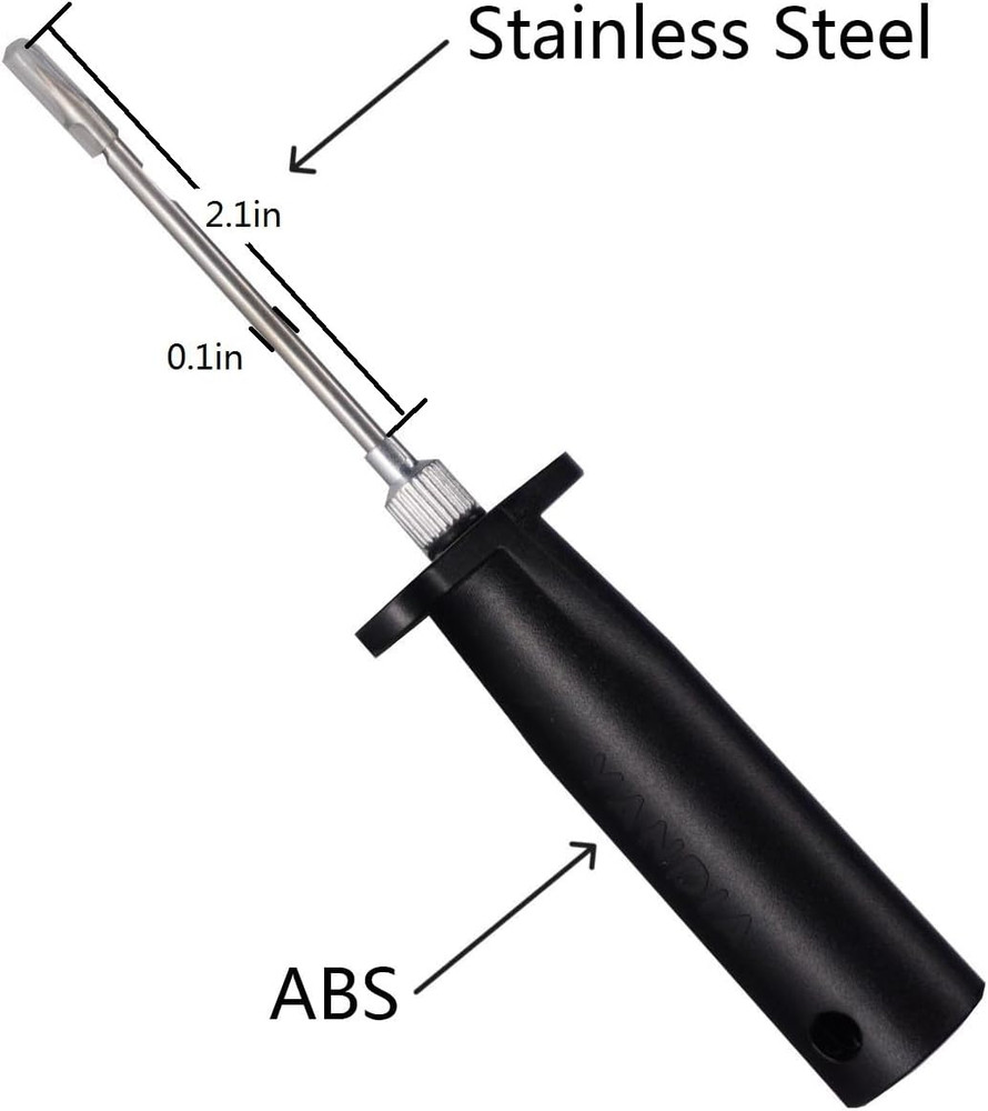 Fish Venting Tool ABS Handle(Two Spare Replaceable Stainless Steel Needles)