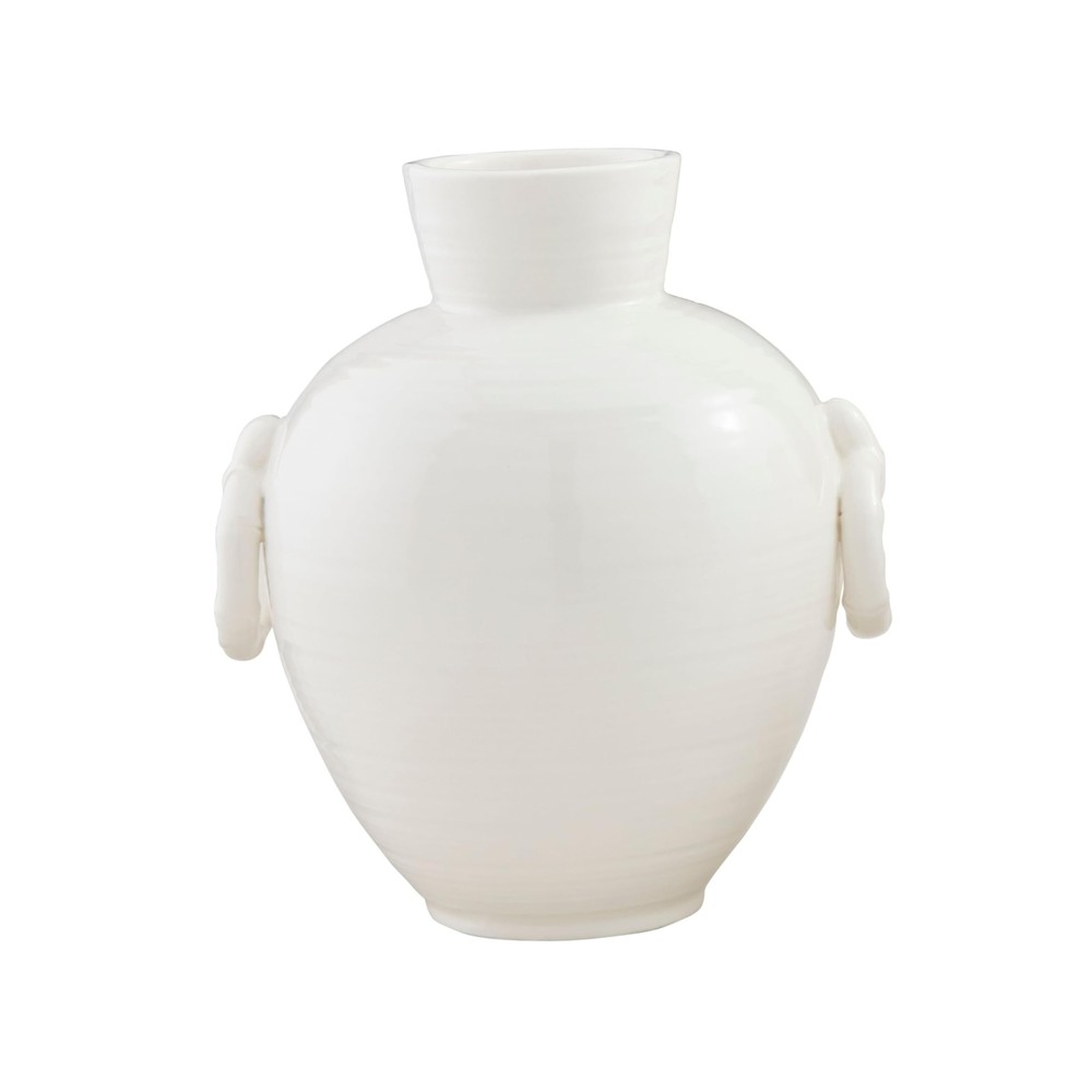 Mud Pie Bamboo Handle Vase, Large, 8.75" x 7"