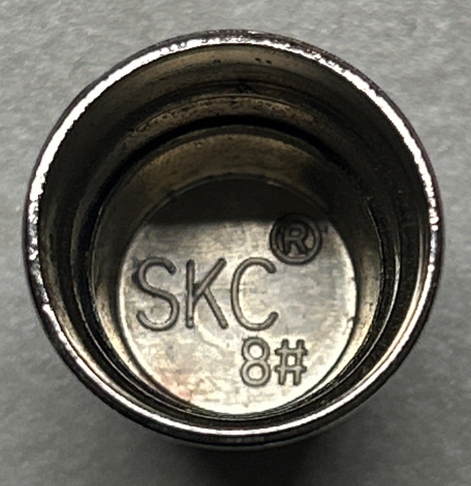 Vintage SKC Size 8 Silver Sewing Thimble
