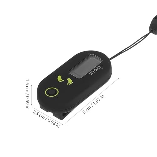 3D Pedometer, Simple Clip On Step Counter for Walking with Large Digital