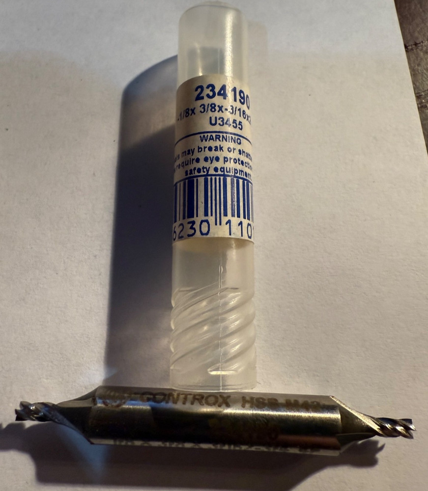 Controx Cobalt 1/8 4Fl DE Endmill #234190