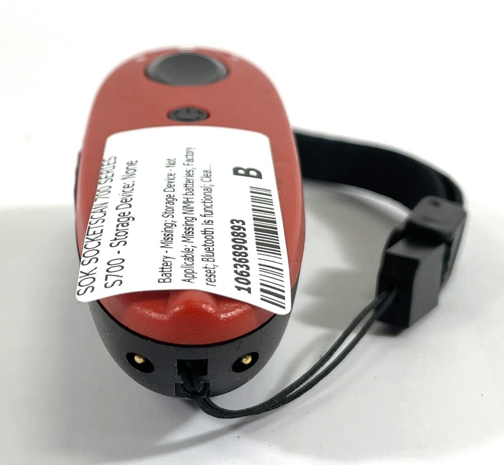 Socket Mobile SocketScan S700 1D Bluetooth Barcode Scanner Red - See Description