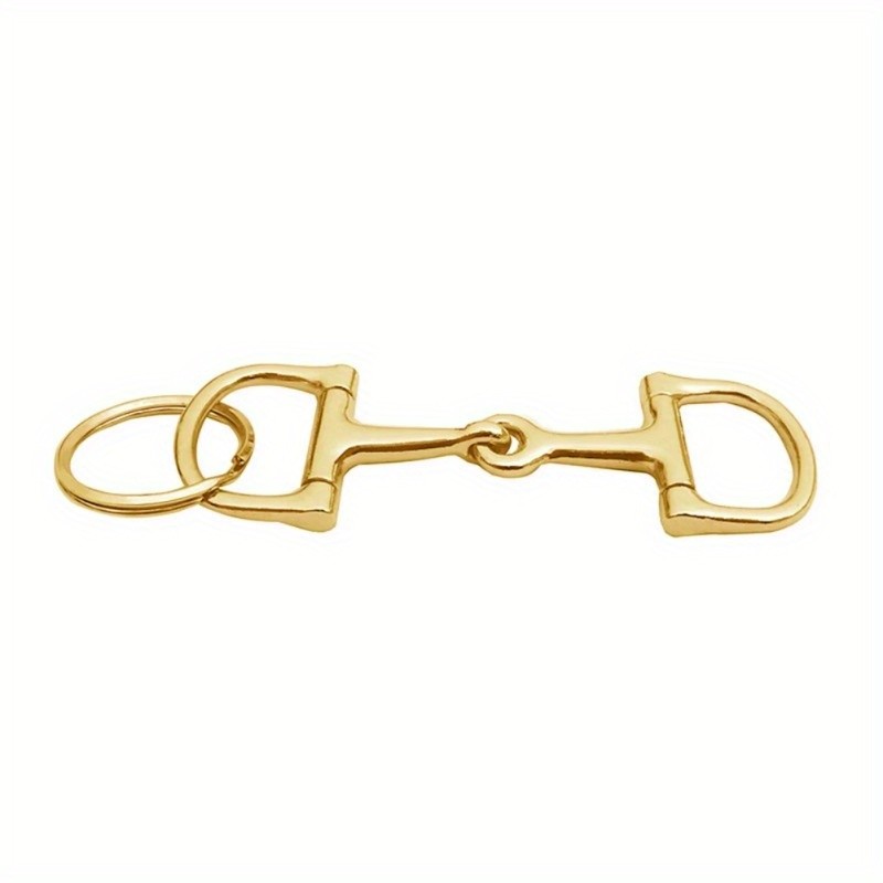 3pc D‑Shaped Snaffle Keychain Durable Silvery Horse Snaffle Bits Key
