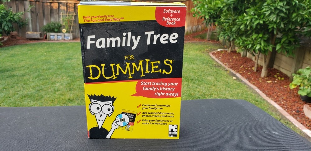 Family Tree For Dummies Software (PC CD-ROM)
