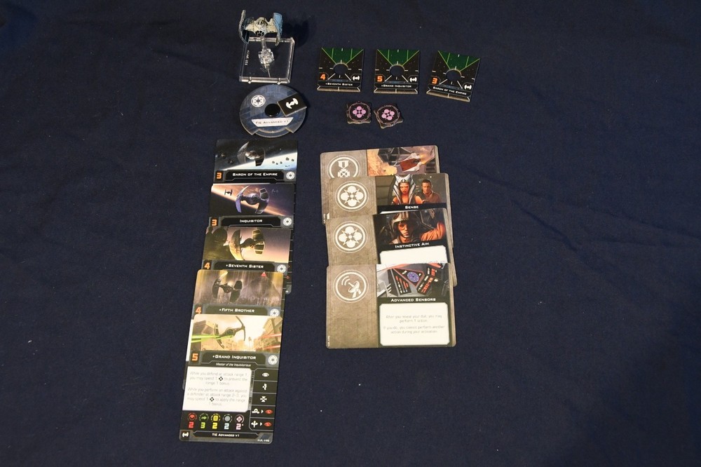 TIE Advanced v1 ship for Star Wars X-Wing Miniatures Game