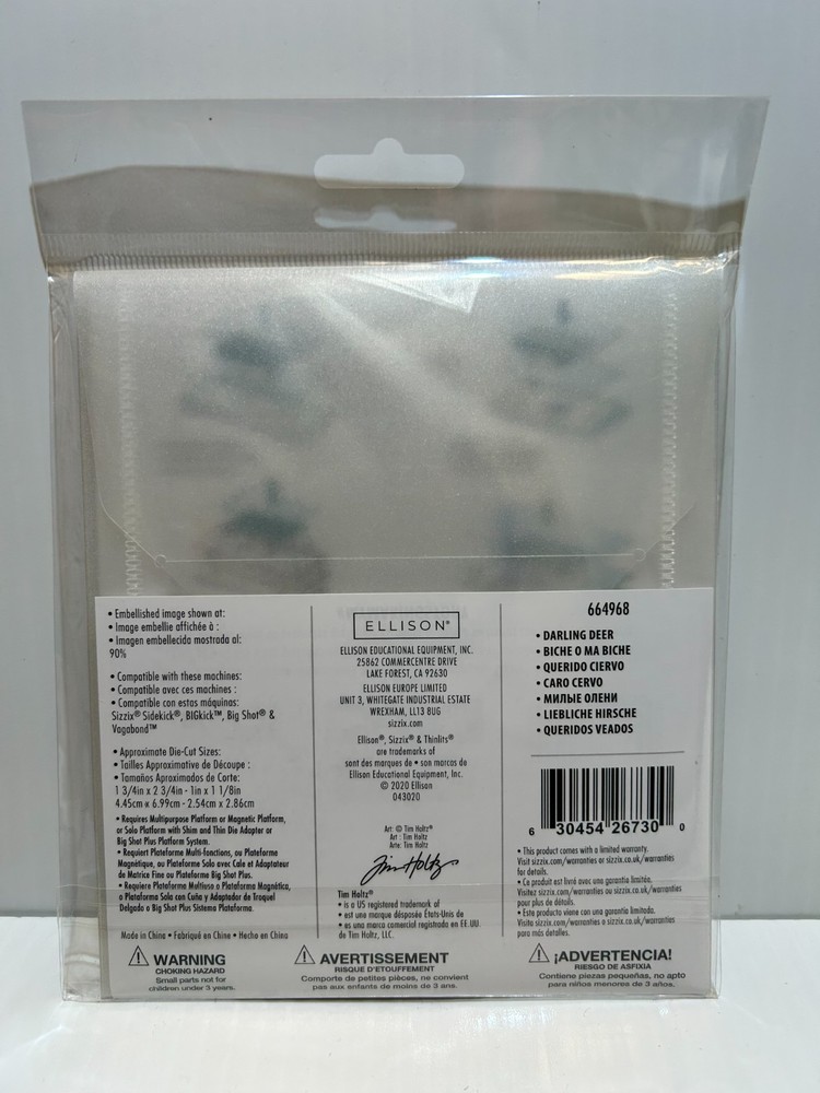 Sizzix Thinlits Darling Deer #664968 4pk set by Tim Holtz-NEW!!