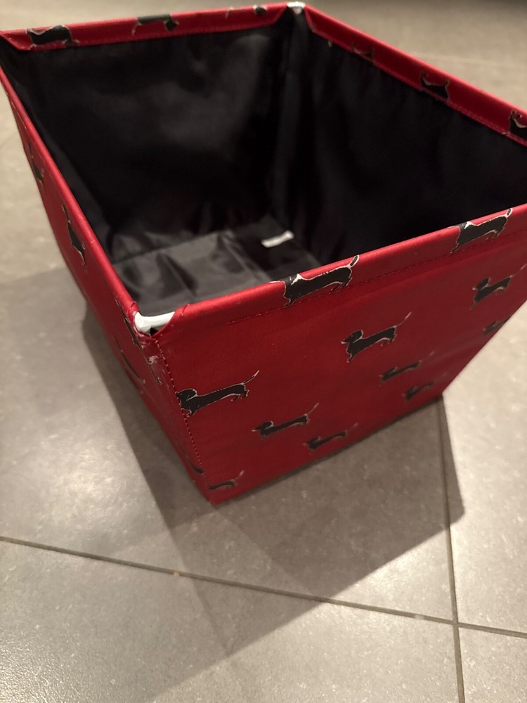 Dog Bin Red Storage Bin 15x12x9