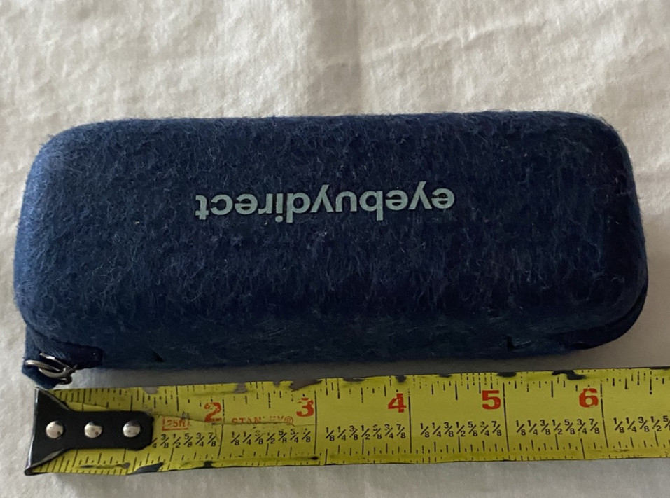 Eyebuydirect Eyeglasses Blue Felt Case Cover