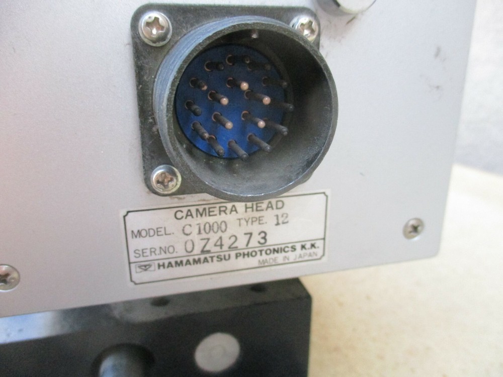 Hamamatsu Microscope Camera C1000 Type 12 With Linear Slide Positioner