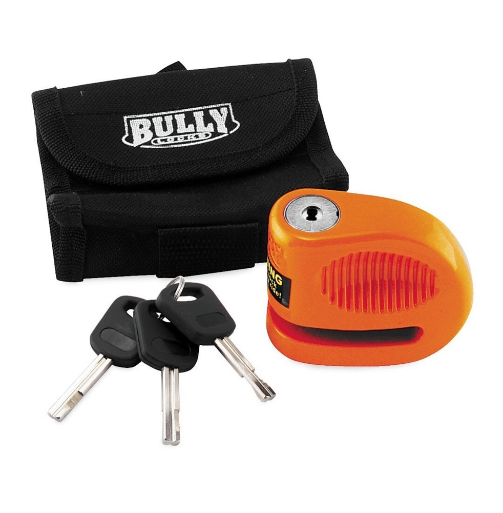 LI'L BULLY LOCK DISC 10MM ORG W/ POUCH