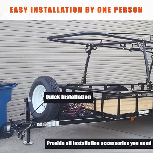 5000 lbs A-Frame Trailer Jack – Side Wind Jack with 15" Vertical Travel,