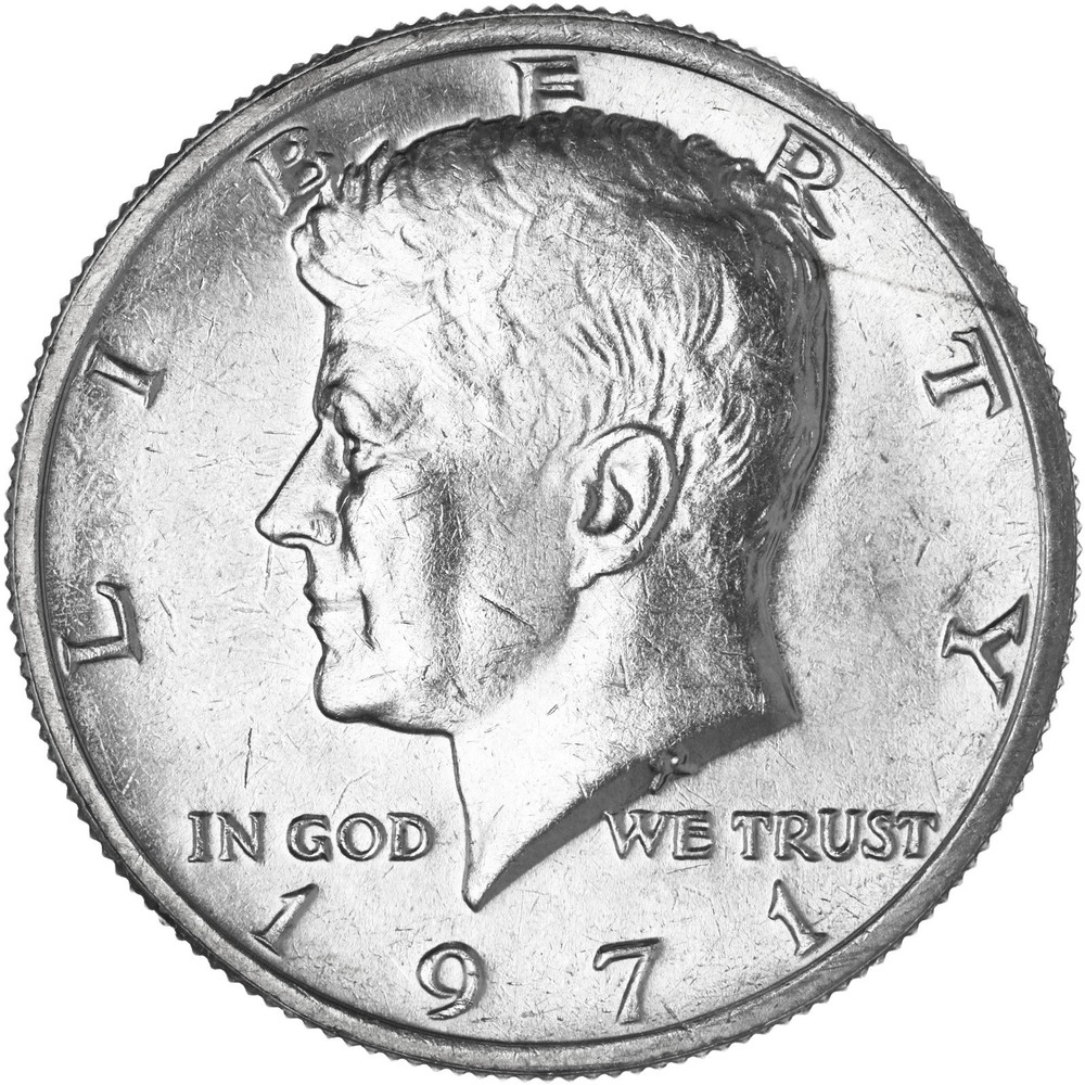 1971 (P) Kennedy Half Dollar About Uncirculated CN-Clad