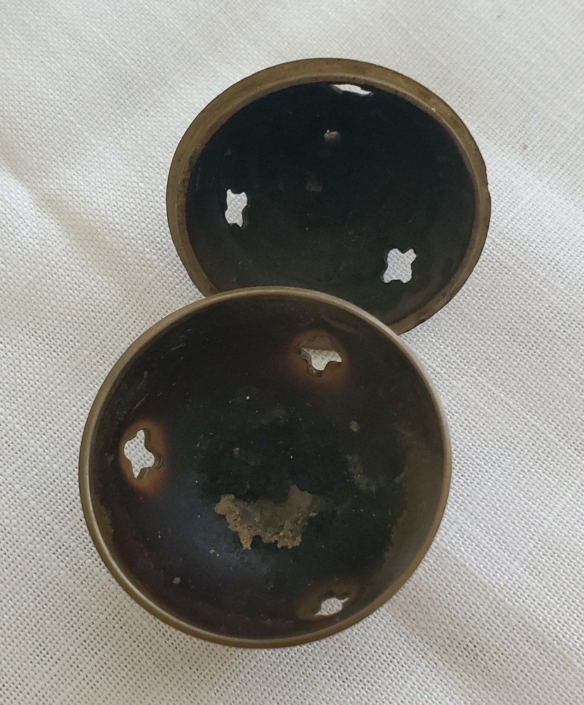 Small Brass Footed Incense Holder Burner