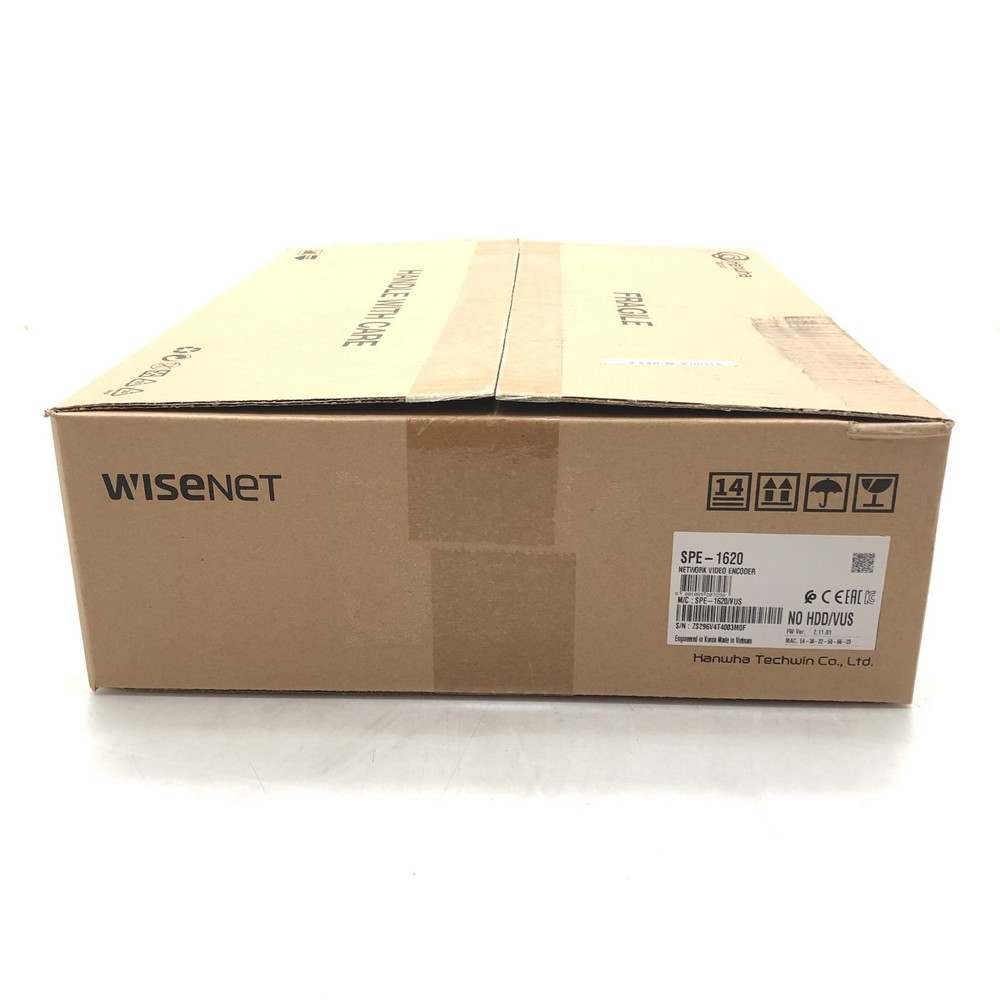 NEW Hanwha WiseNet SPE-1620 16-Channel 2MP Network Security Video Encoder
