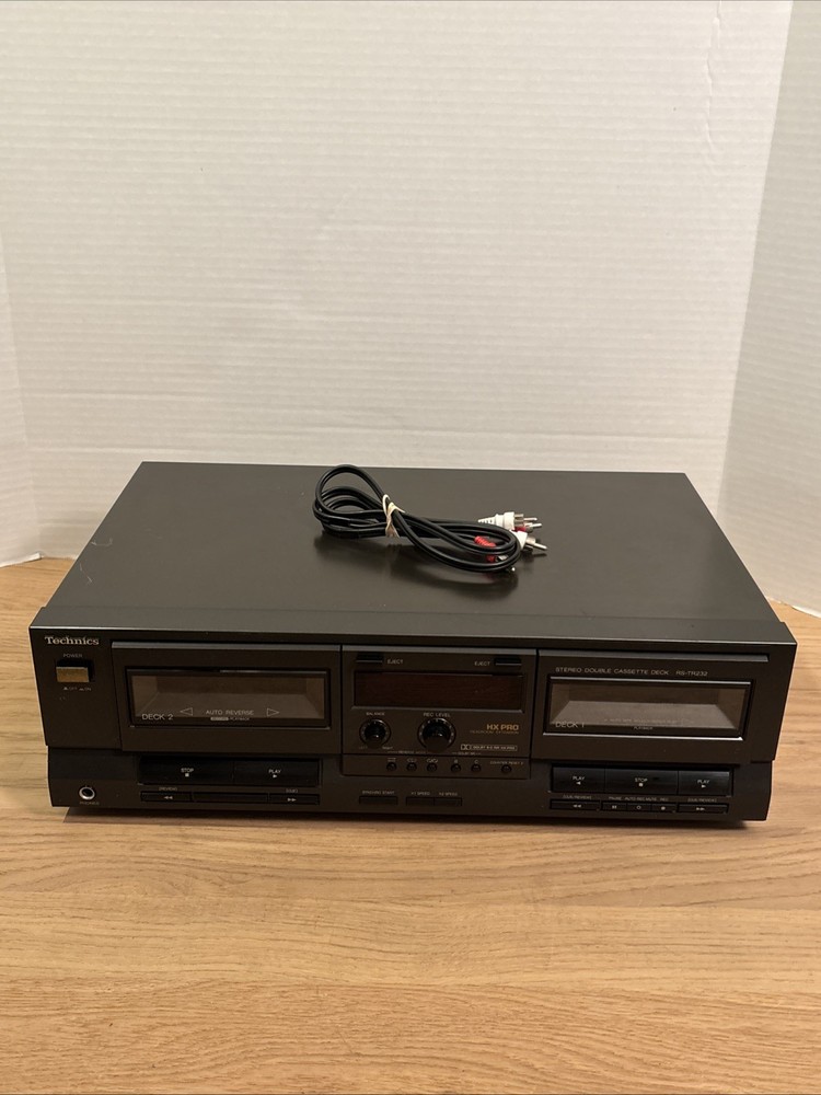 Technics RS-TR232 Dual Tape Deck - Tested - WORKS