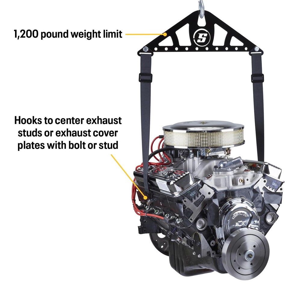 Engine Lifting Sling, 2-Point Adjustable, 1200 Lb. Lift Straps