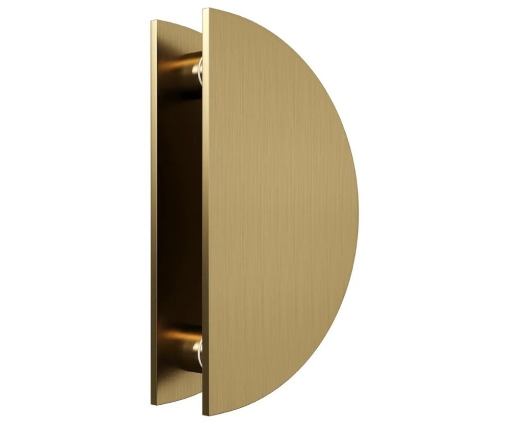 Half-Round Pull Handle, Double-Sided Heavy-Duty Diameter 200mm/7.9in Gold
