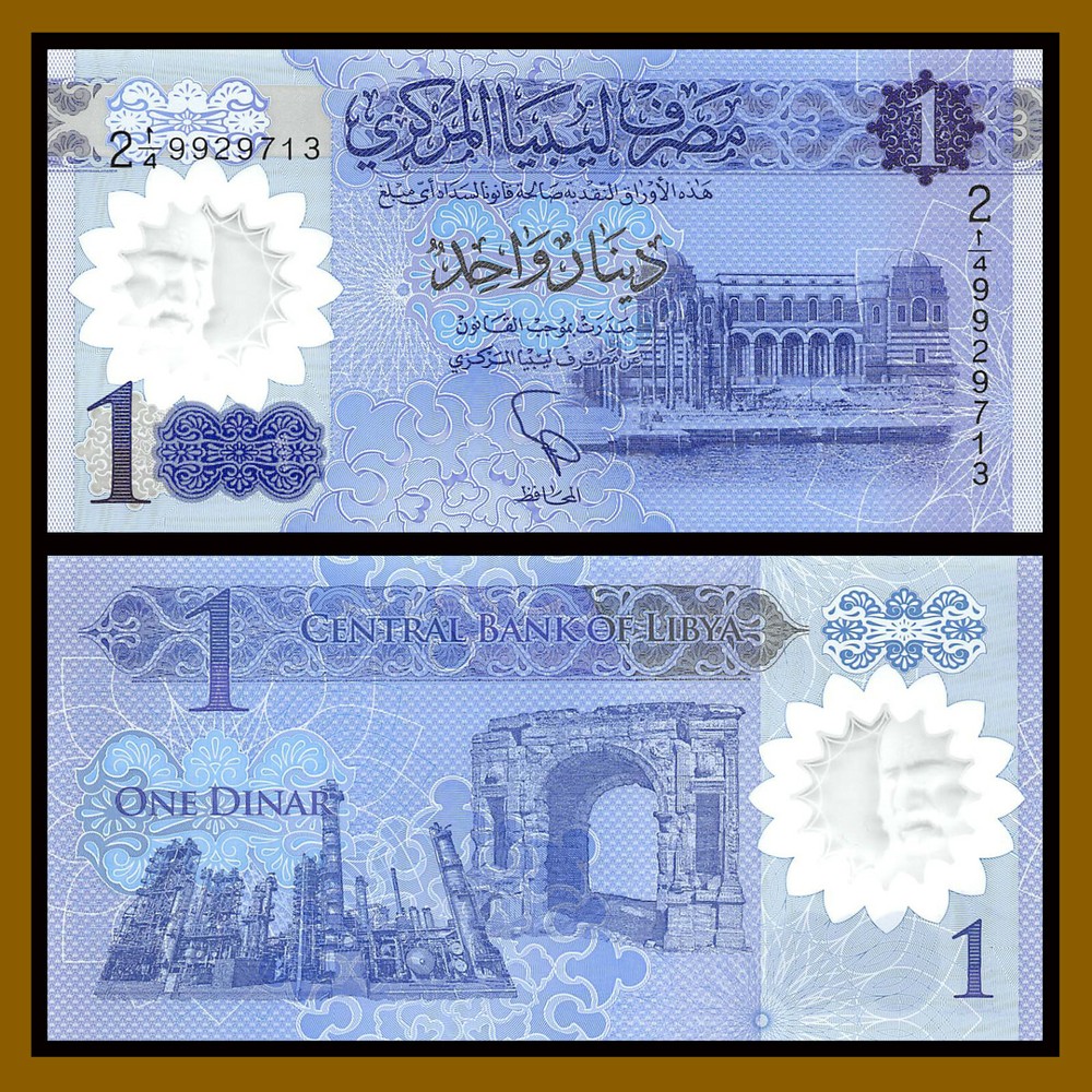 Libya 1 Dinar, 2019 P-New Polymer Unc