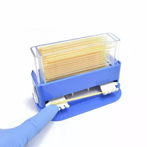 Dental Micro Brush Tips Cotton Roll Dispenser Applicator Dispenser Microfiber Ho