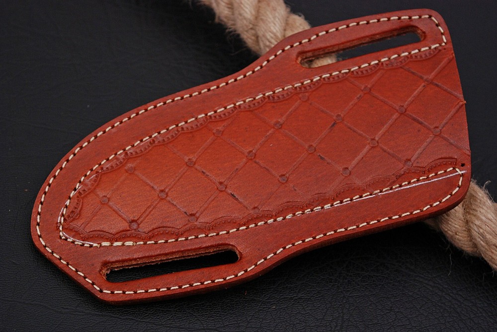 Double Stitch Hand Made Pure Leather Sheath For Dagger Boot & Chris Blade KNIFE
