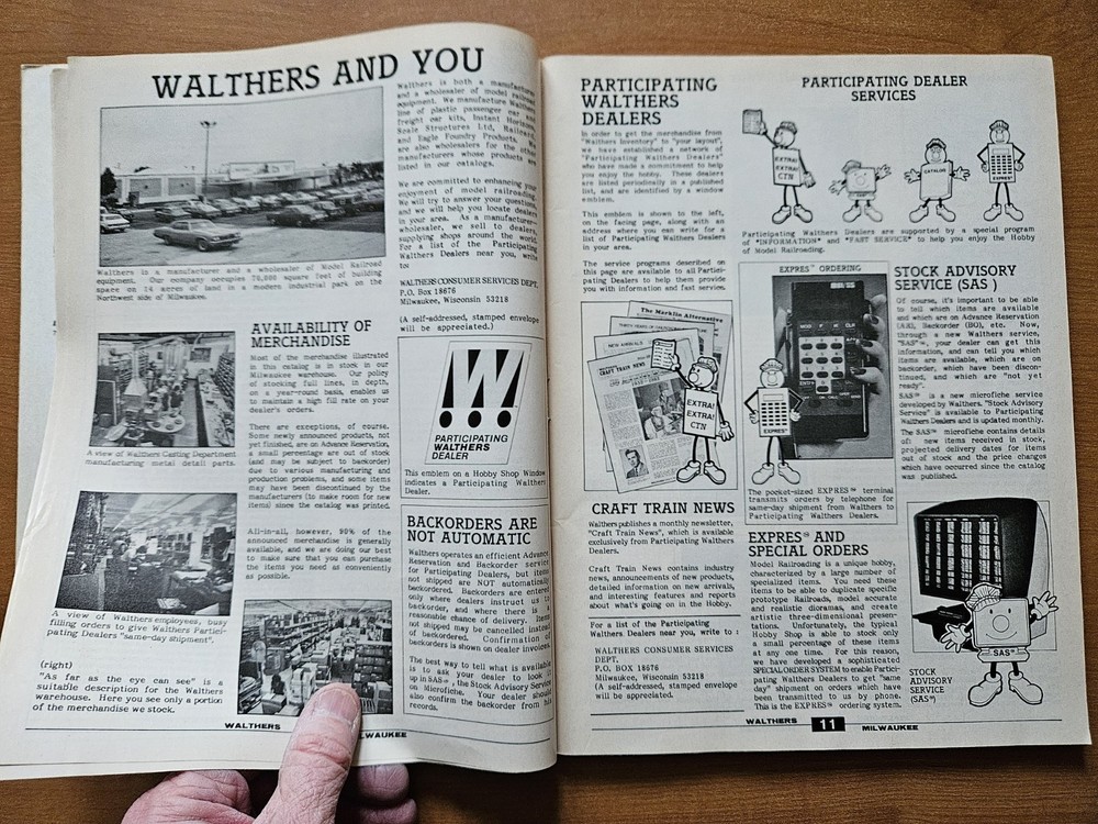 1985 WALTHERS MODEL TRAIN DECAL CATALOG AND REFERENCE MANUAL