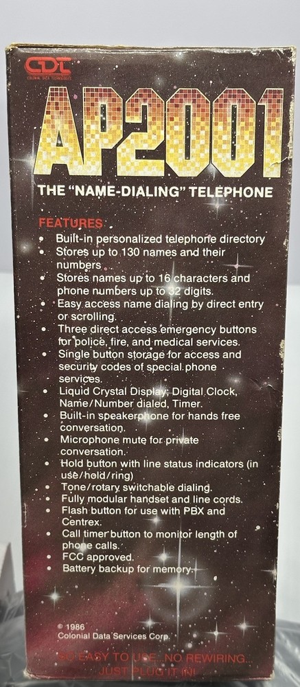 VTG CDT AP20021 Name Dialing Telephone Alphanumeric Computerized Office Phone