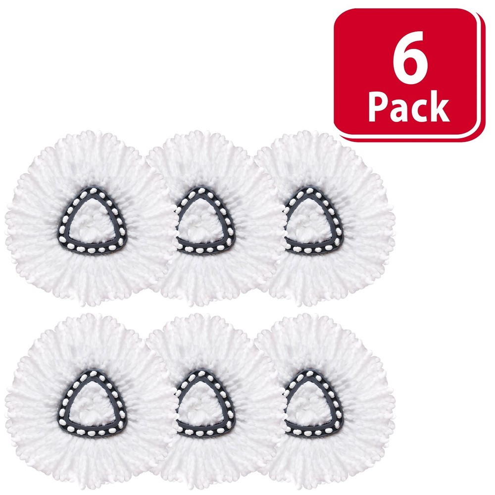 Microfiber Spin Mop Refill Replacement Head Washable Floor Cleaning 6 & 24 Pack