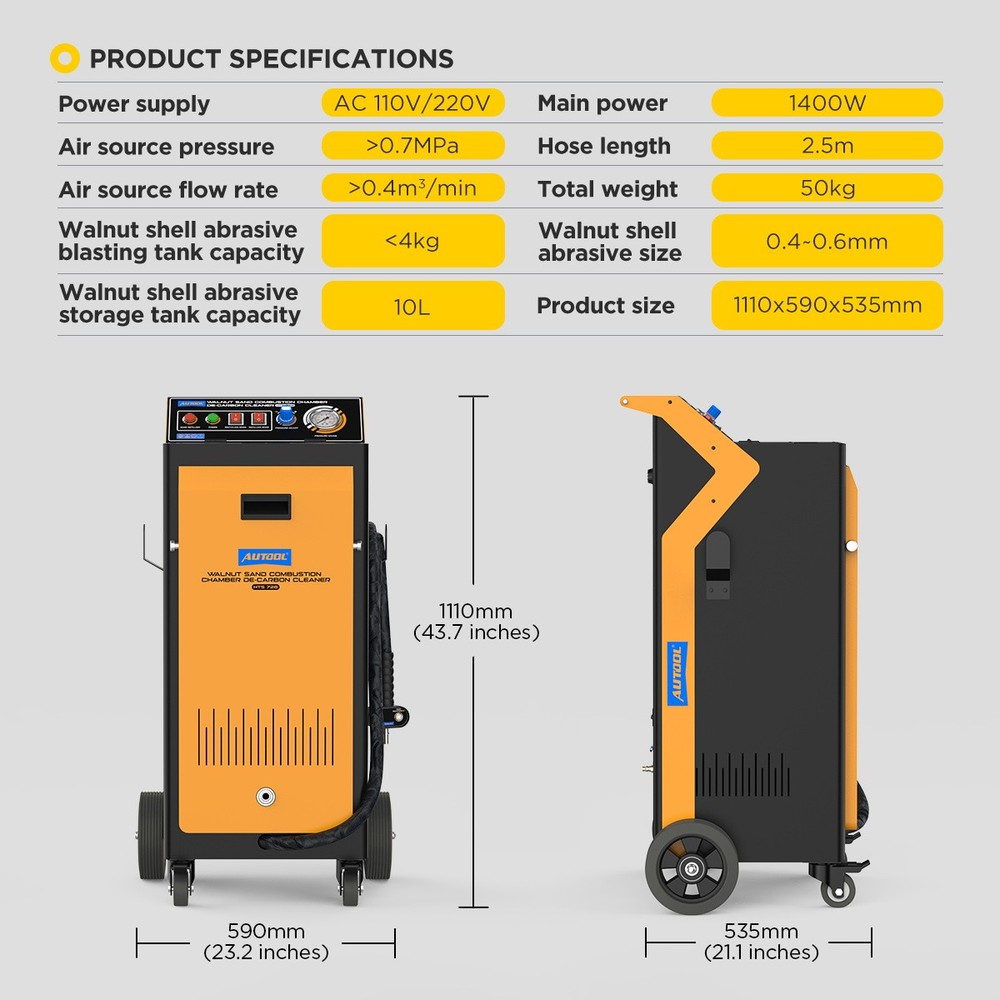 Walnut Sand Blasting Blaster Engine Combustion Chamber Carbon Cleaning Machine