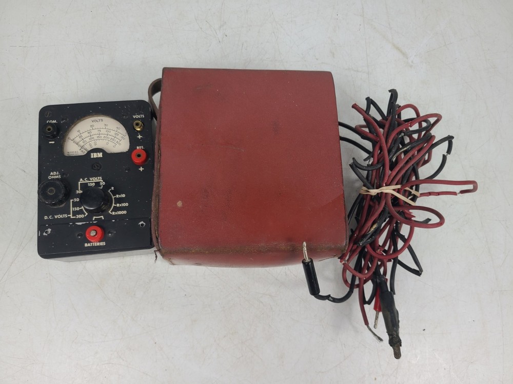 Vintage IBM Voltmeter OHM Meter Model MT-7 Multimeter Bundle