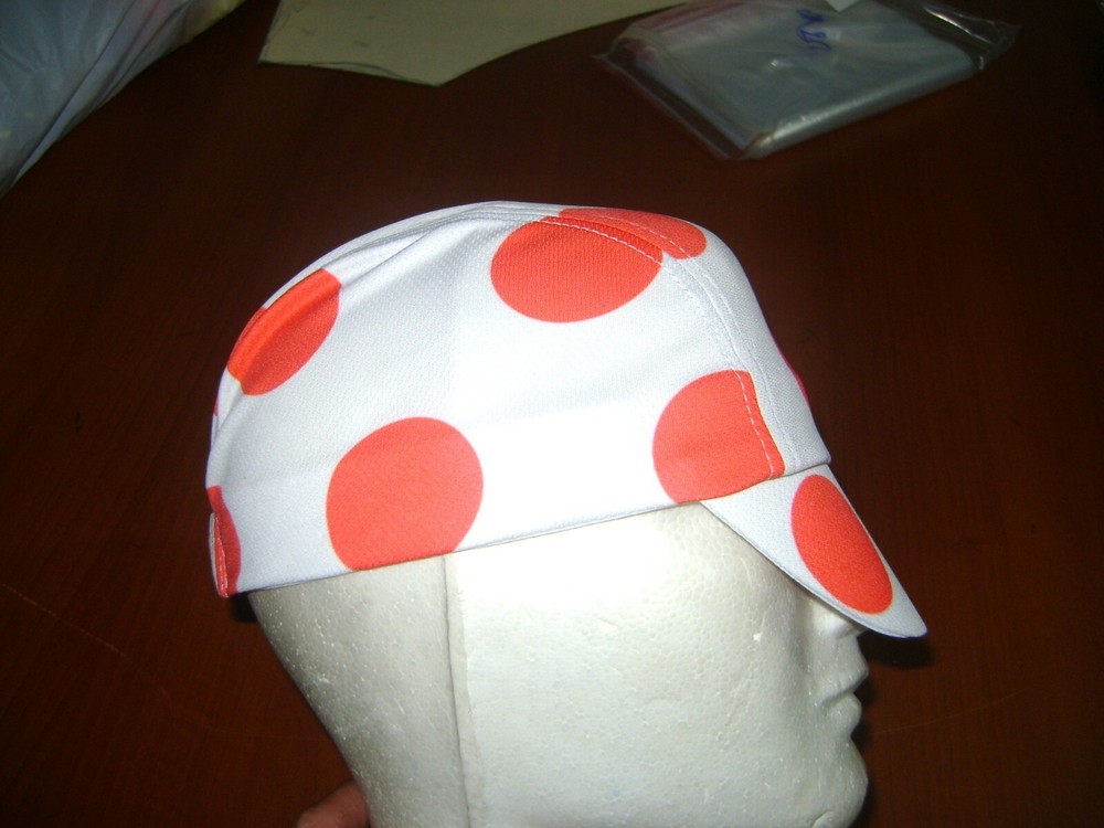 POLKA DOT CLIMBER CYCLING CAP VINTAGE HAT CAP POLYESTER SUBLIMATED UV MOUNTAIN