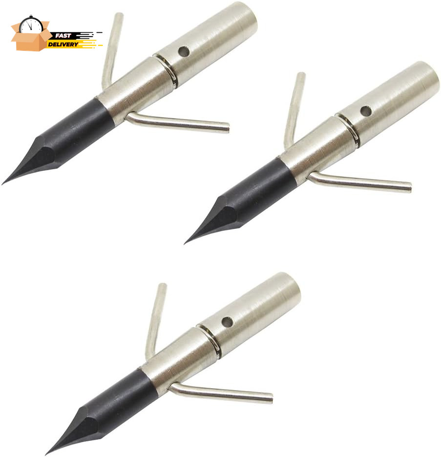 Bowfishing Arrow Point Broadheads Pack (3 Piece)