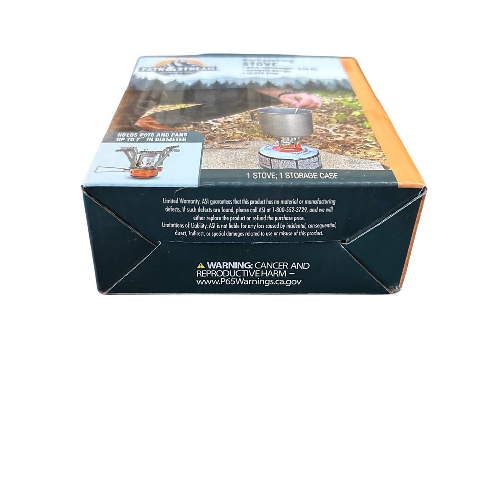 Path & Stream Portable Backpacking Stove & Storage Case Compact Lightweight New