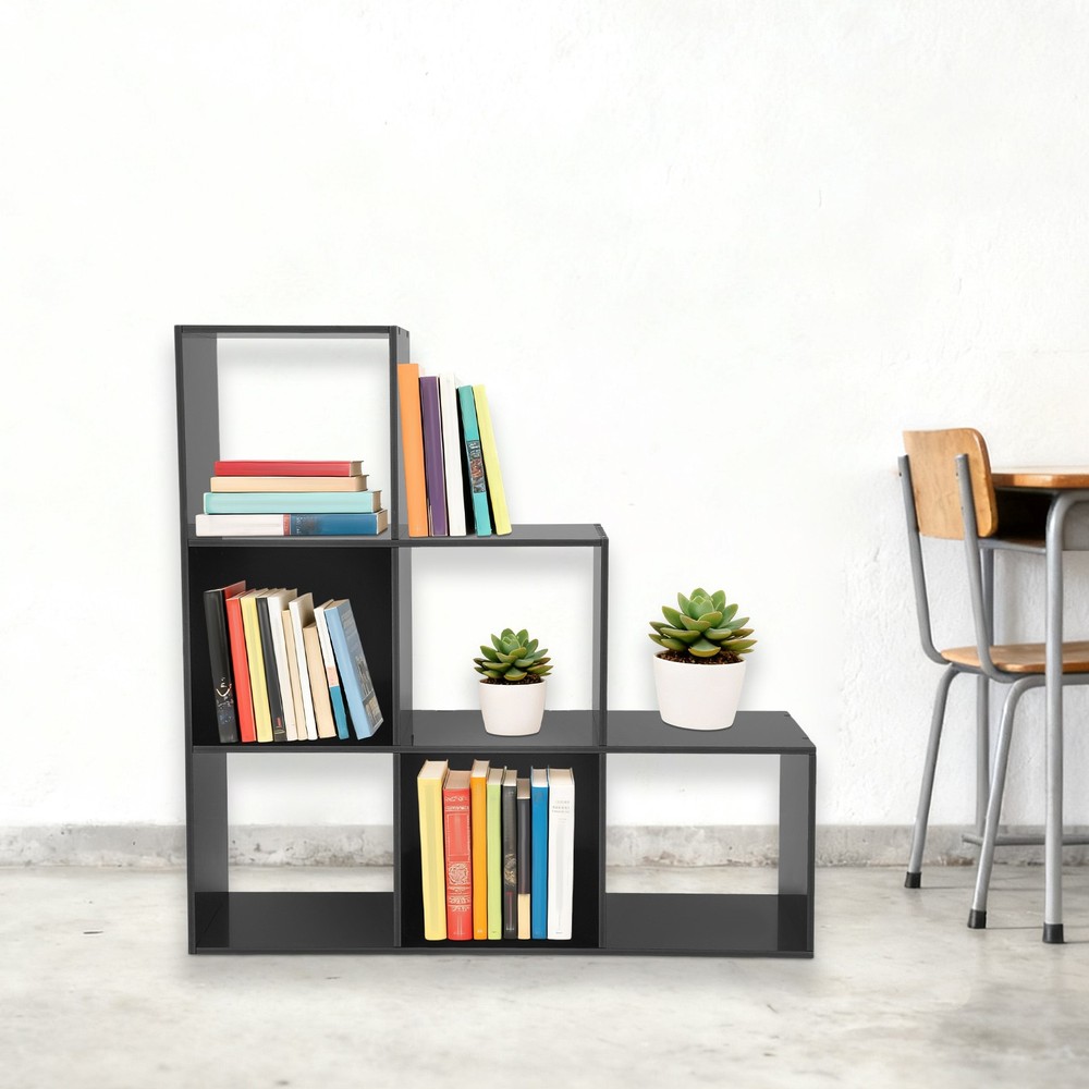 6-Cube Storage Organizer, Bookcase, Display Compartment, Open Back, Home Office