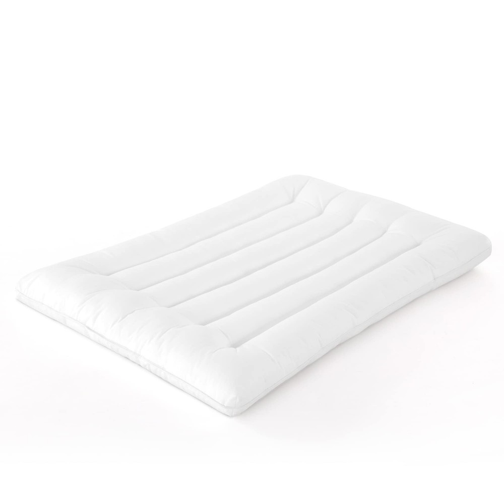 HOMBYS Ultra Thin Flat Pillow for Sleeping, Standard, White