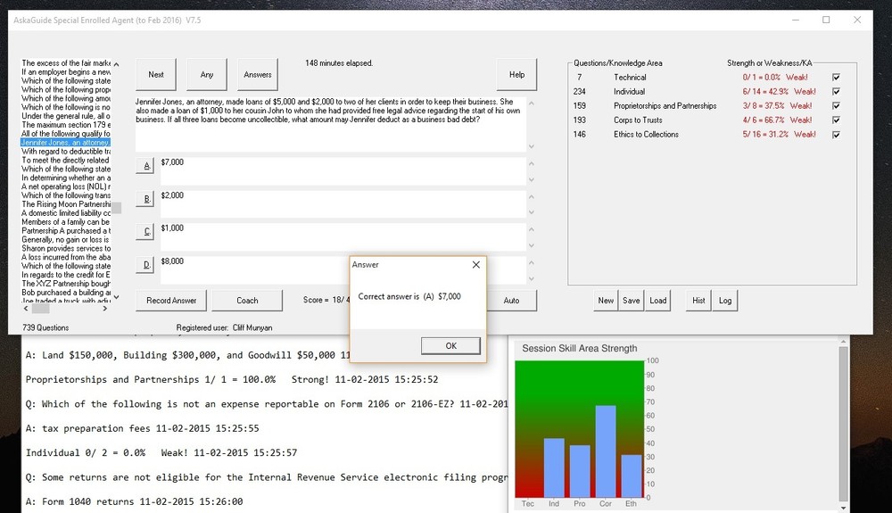 Cert Exam Simulator Software for SEE Enrolled Agent (EA) Review