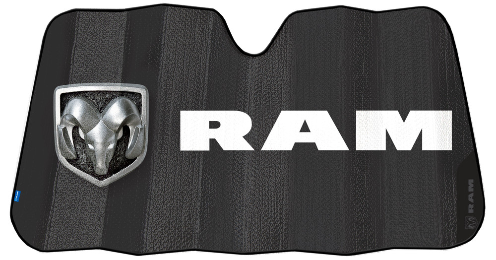 ⭐️⭐️⭐️⭐️⭐️RAM Black Truck Van Front Windshield Folding Sun Shade Universal